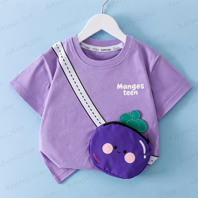 Toddler Smiley Fruit Patch Graphic T-Shirt - Purple - 8-9T - image 6