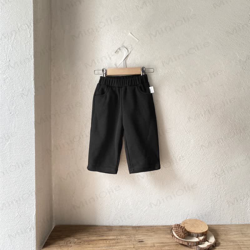 Baby Boy Fleece Solid Color Pants - Black - 2-3T - image 7