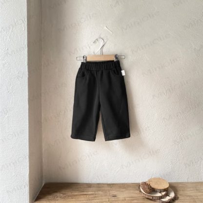 Baby Boy Fleece Solid Color Pants - Black - 2-3T - image 7
