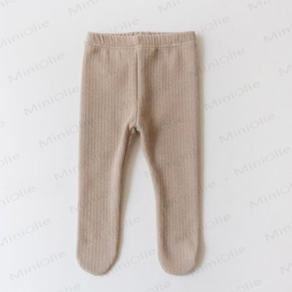 Baby Solid Color Basic Comfort Tights - Apricot - 18-24M - image 7