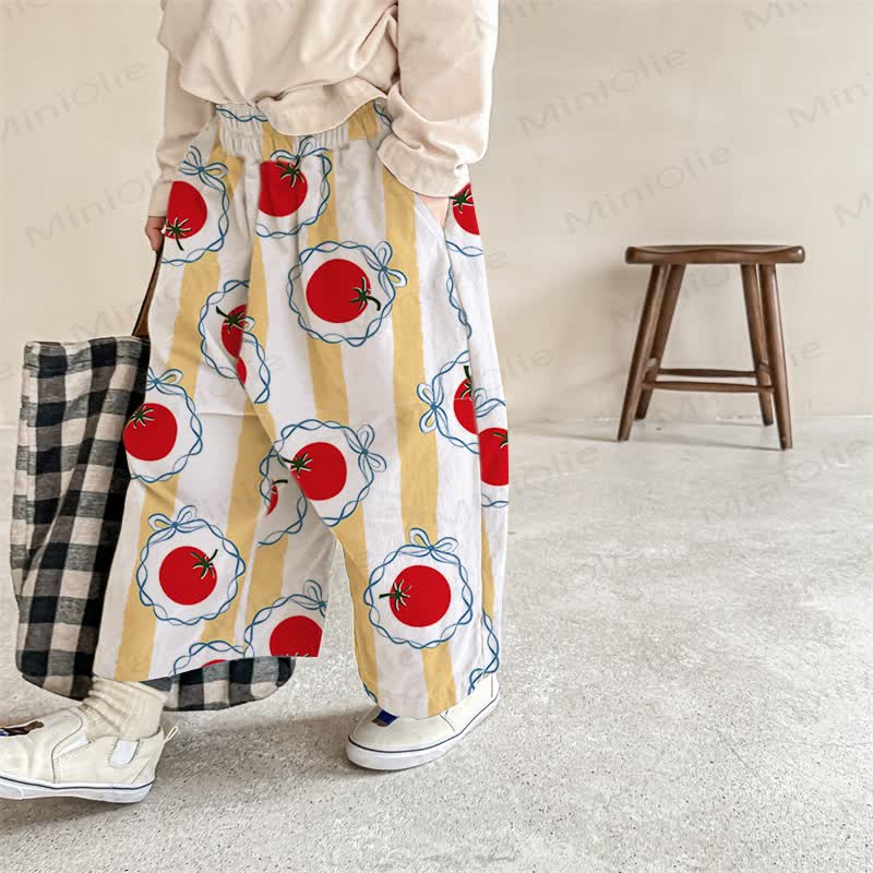 Tomato Striped Baby Yellow Pants - Yellow - 2-3T - image 1