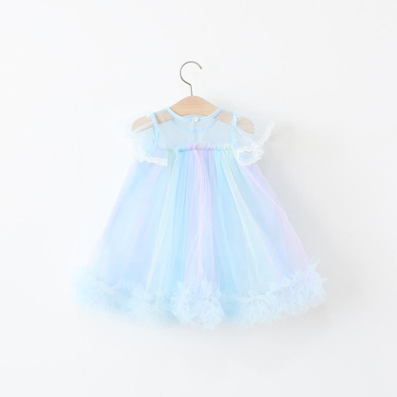 Toddler Glitter Bow Mesh Charming Dress - image 11