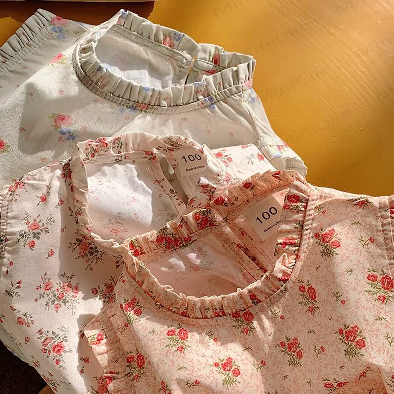 Kid Girl Roses Printed Tank Top - image 8