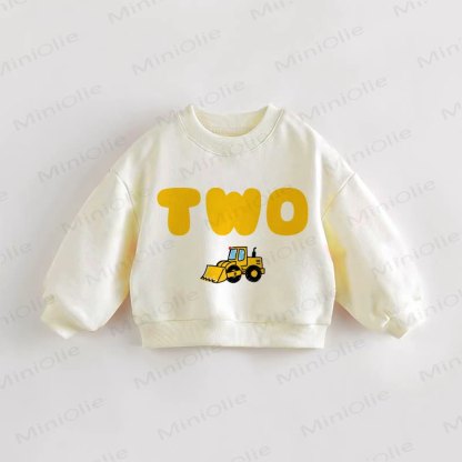 TWO Baby Toddler Cream Sweatshirt - Cream - 3-5T - image 1