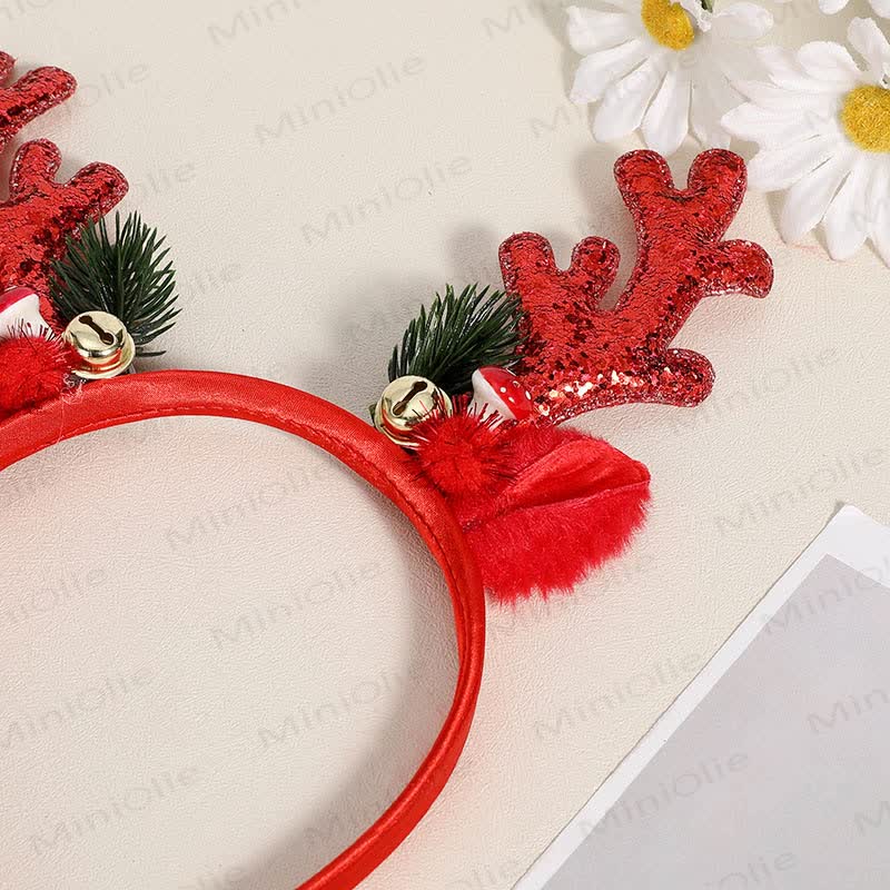 Baby Christmas Deer Horn Headband - image 5