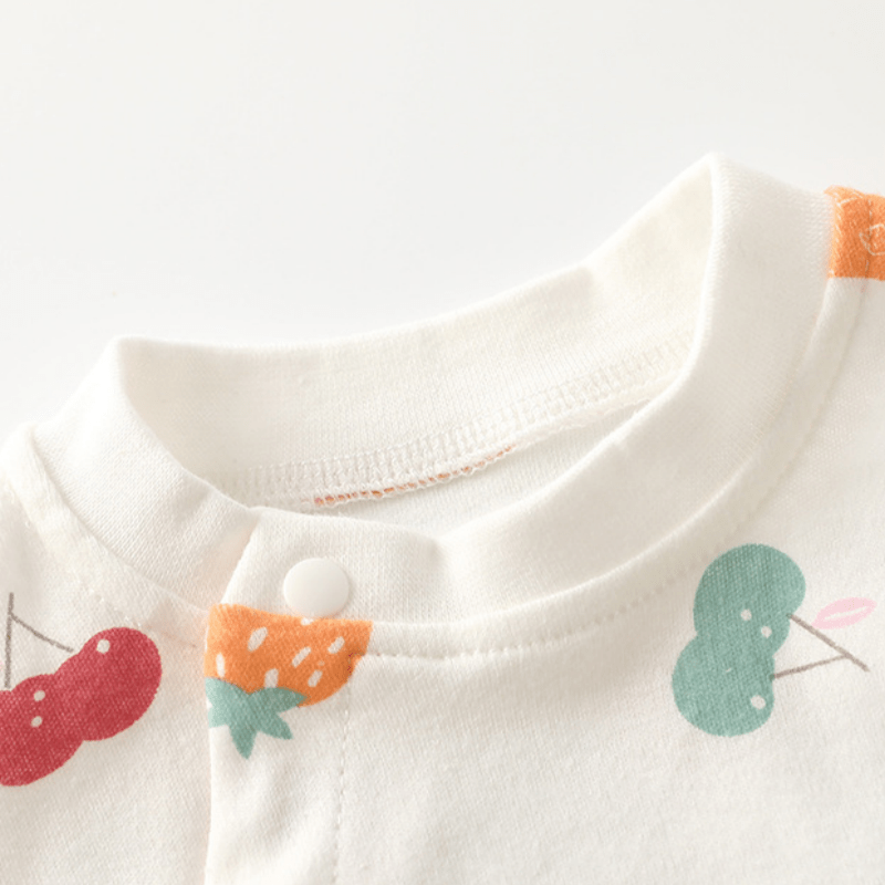 Baby Various Fruits Printed Kimono Style Romper - image 3