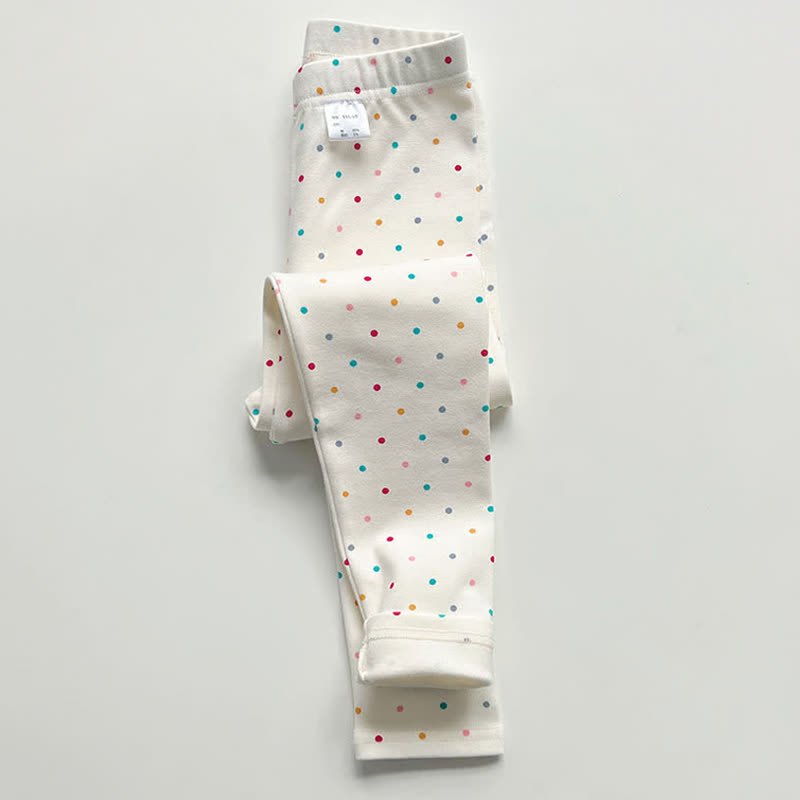 Toddler Kid Girl Leggings - Multicolor Dot - 14Y - image 2