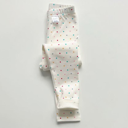 Toddler Kid Girl Leggings - Multicolor Dot - 14Y - image 2