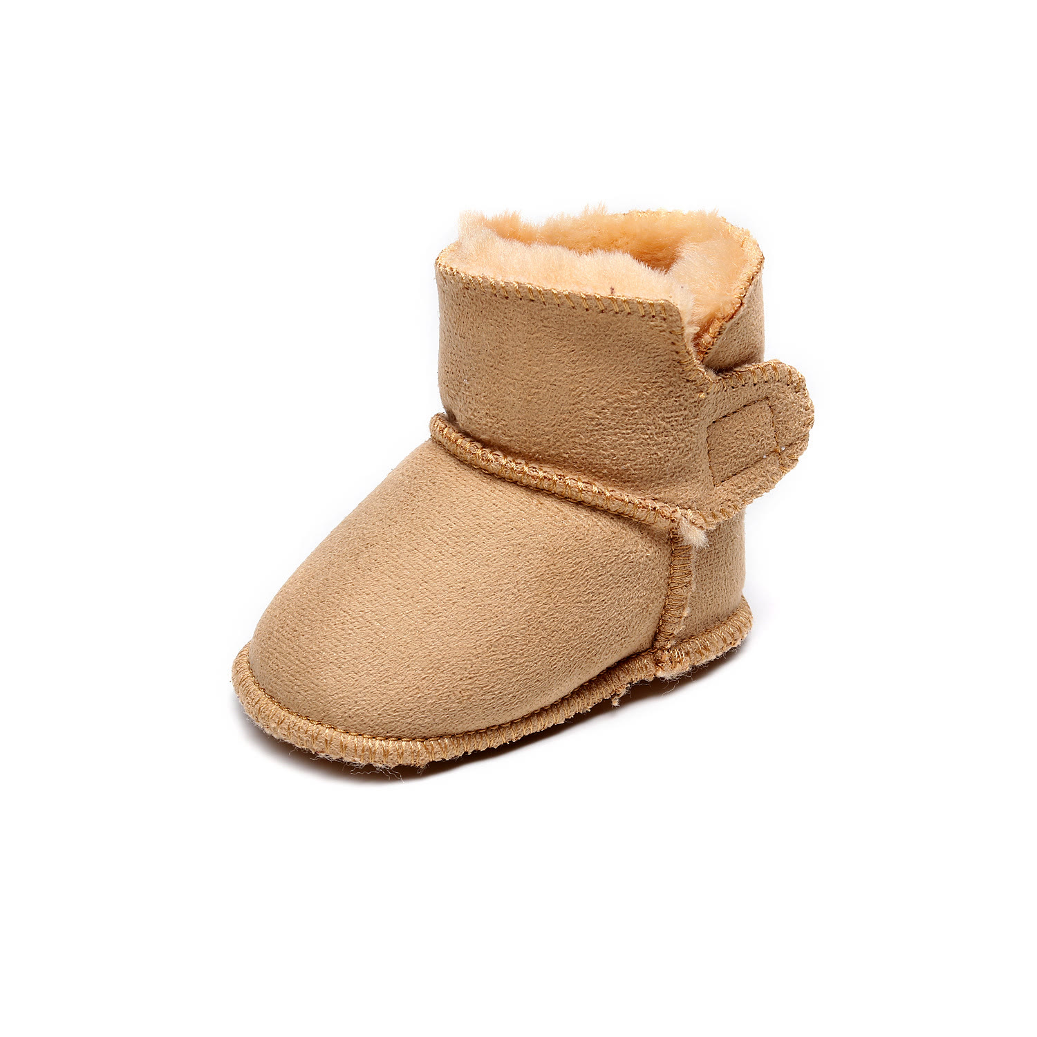 Baby Fleece Khaki Snow Boots