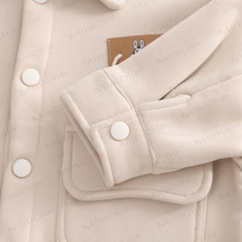 Baby Toddler Fleece Patch Pocket Shacket and Jogger 2-piece Set - image 7