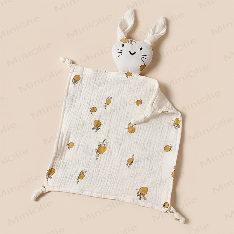 Personalized Baby Name Bunny Security Blanket - Lemon - 30x30cm - image 15