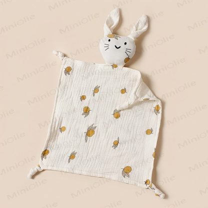 Personalized Baby Name Bunny Security Blanket - Lemon - 30x30cm - image 15