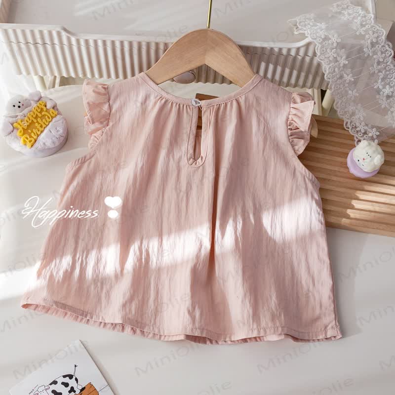 Kid Girl 3D Love Heart Sweet Tank Top - image 3