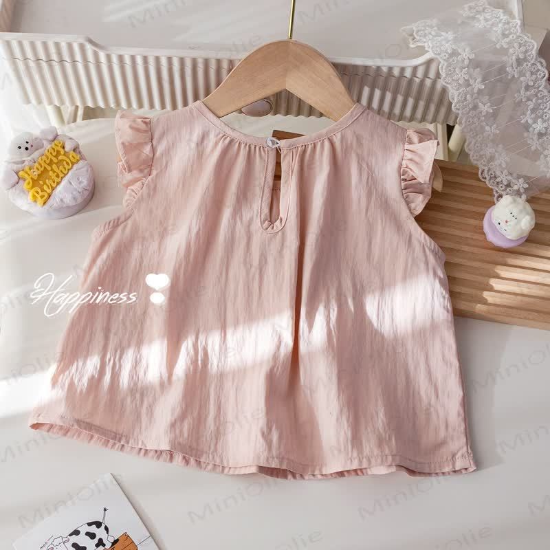 Kid Girl 3D Love Heart Sweet Tank Top - image 3