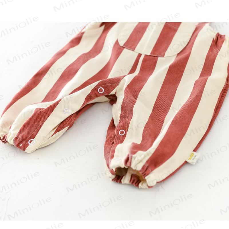 Baby Bear Adjustable Striped Overalls - image 5