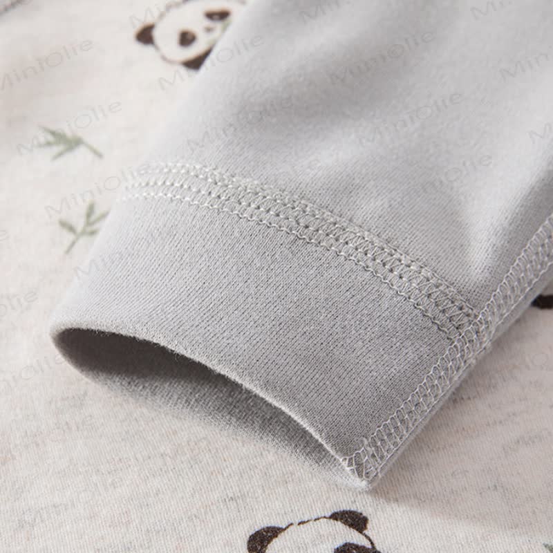 Baby Cotton Long Sleeve Wrap Romper - image 11