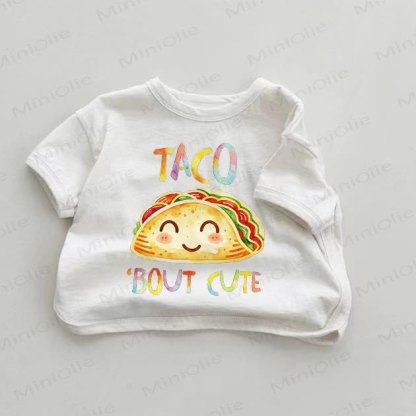 TACO BOUT CUTE Baby White T-shirt - White - 18-24M - image 1