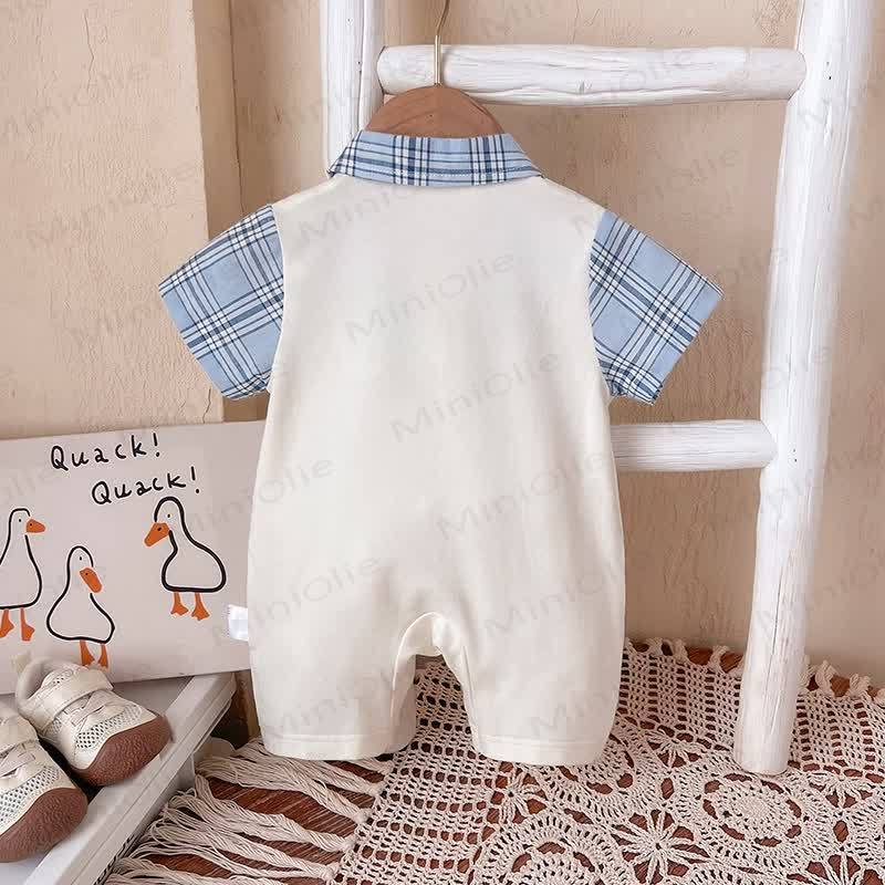 Baby Gentleman Puppy Patch Romper - image 2