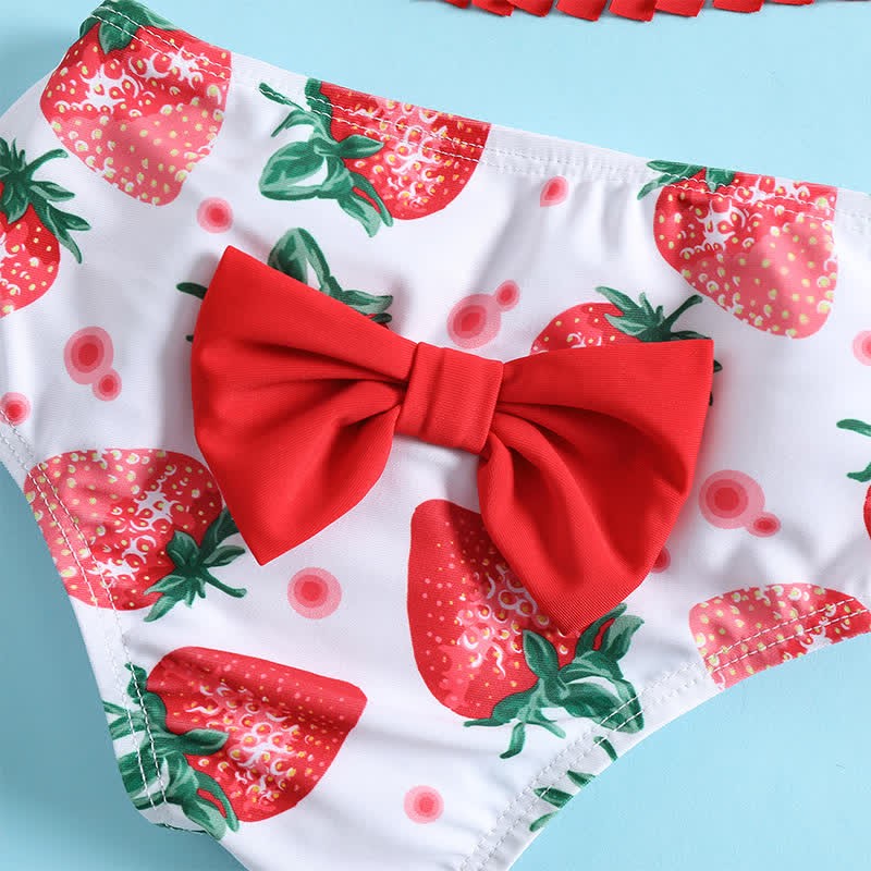 Baby 2-Piece Strawberry Swimwear with Headband - image 6