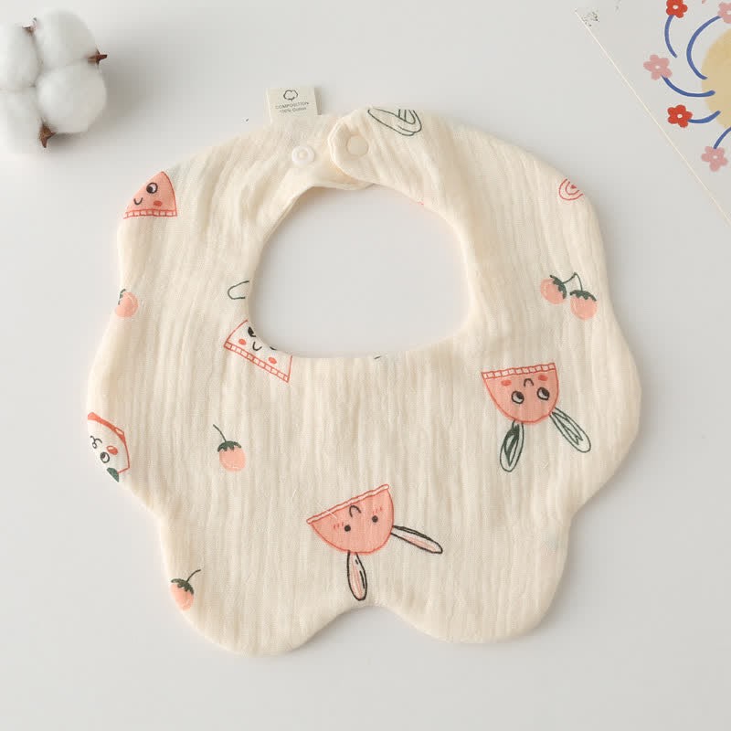 Newborn Baby 6 Layer Absorbent Bib 1 Piece - Bunny - image 3
