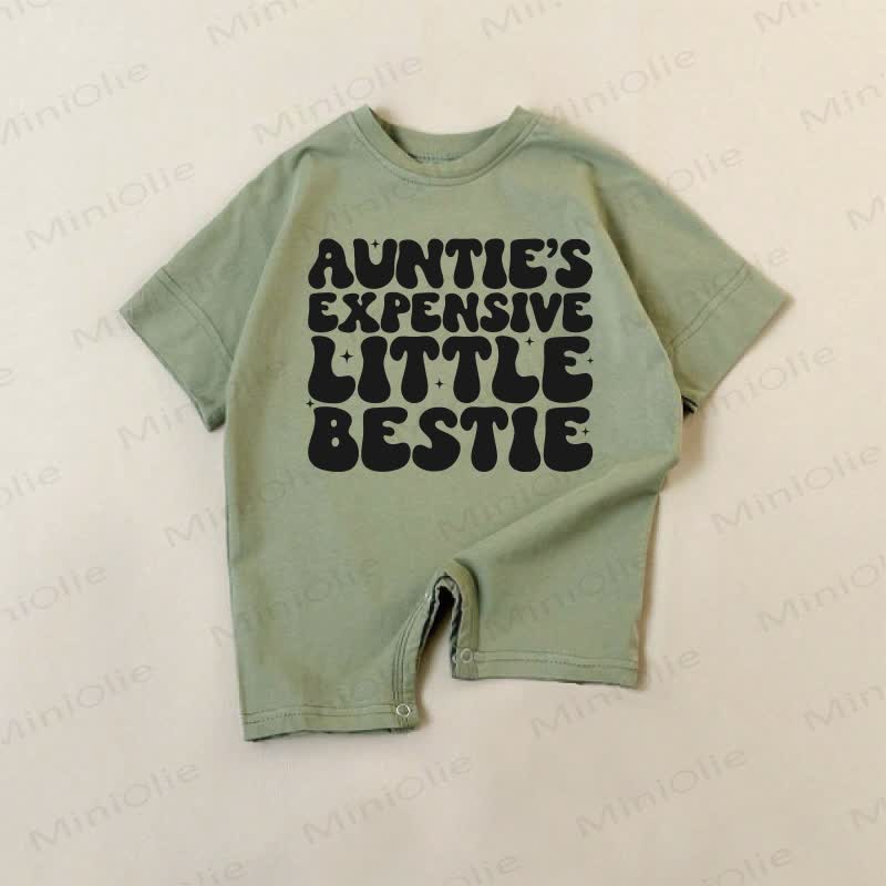 AUNTIE'S EXPENSIVE LITTLE BESTIE Baby Green Romper - Green - 18-24M - image 1