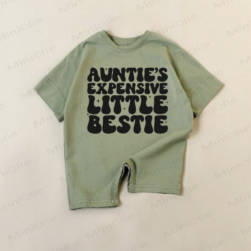 AUNTIE'S EXPENSIVE LITTLE BESTIE Baby Green Romper - Green - 18-24M - image 1