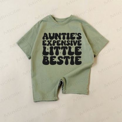 AUNTIE'S EXPENSIVE LITTLE BESTIE Baby Green Romper - Green - 18-24M - image 1
