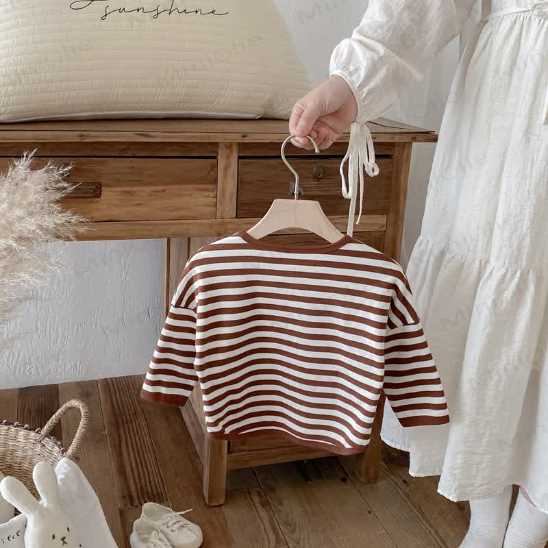 Toddler Striped Base Layer Casual T-Shirt - image 24