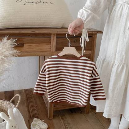 Toddler Striped Base Layer Casual T-Shirt - image 24