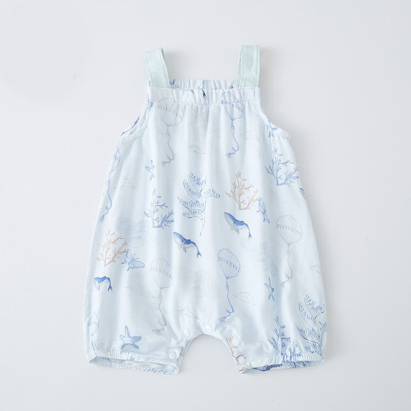 Baby Cotton Gauze Romper - Blue - 18-24M - image 2