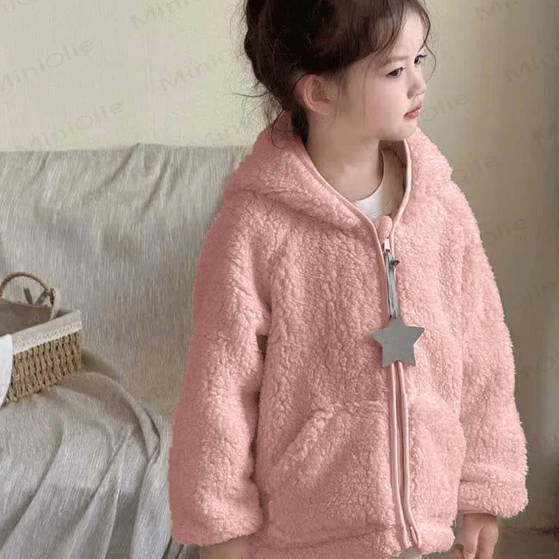 Toddler Kid Sherpa Hooded Jacket - image 12