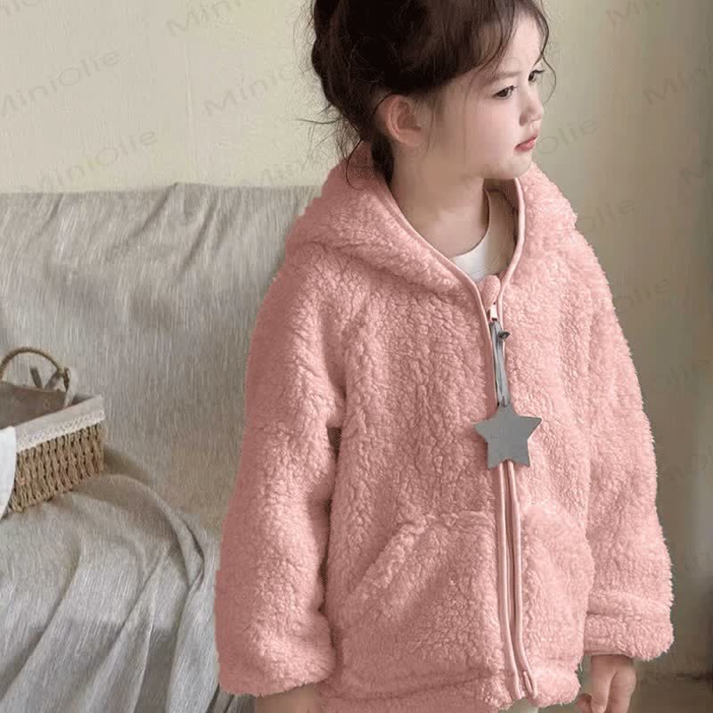 Toddler Kid Sherpa Hooded Jacket - image 12