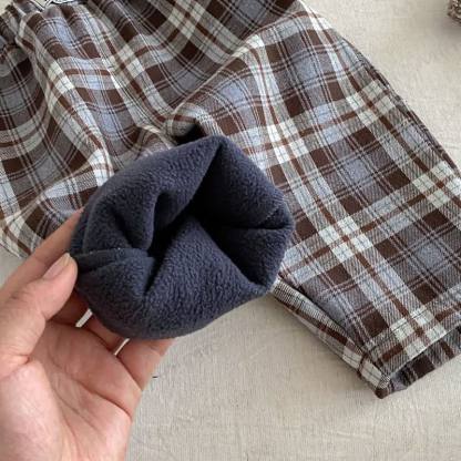 Baby Toddler Plaid Fleece Jogger Pants - image 8