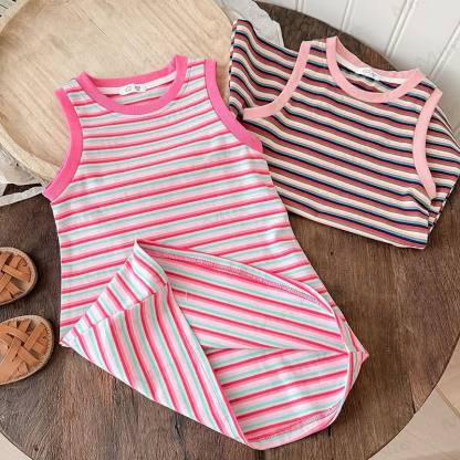 Toddler Stylish Striped Sleeveless Dress - image 6