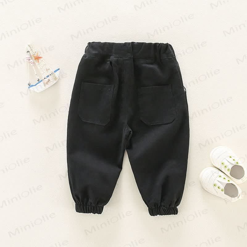 Toddler Boy Pure Color Simple Pants - image 5