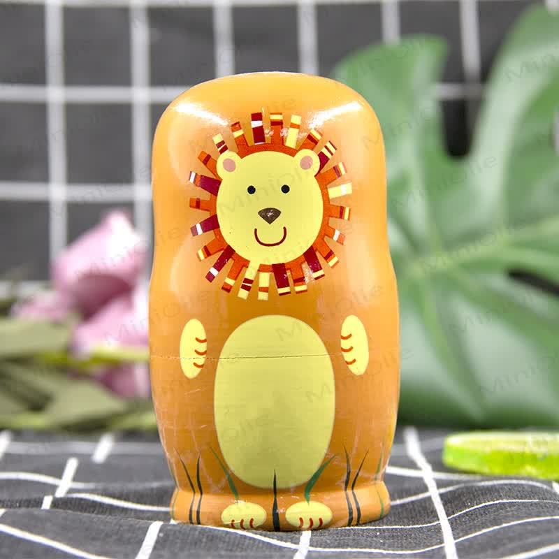 5 Pcs Animal Nesting Dolls - image 2