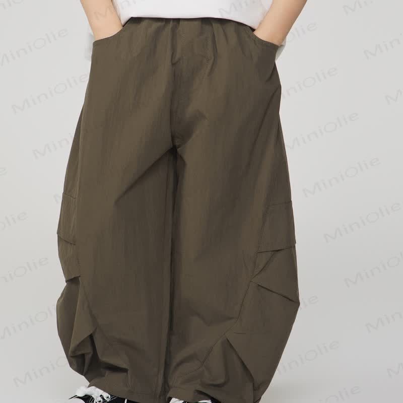 Kid Boy Plain Worker Loose Pants - image 9