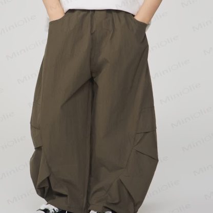 Kid Boy Plain Worker Loose Pants - image 9