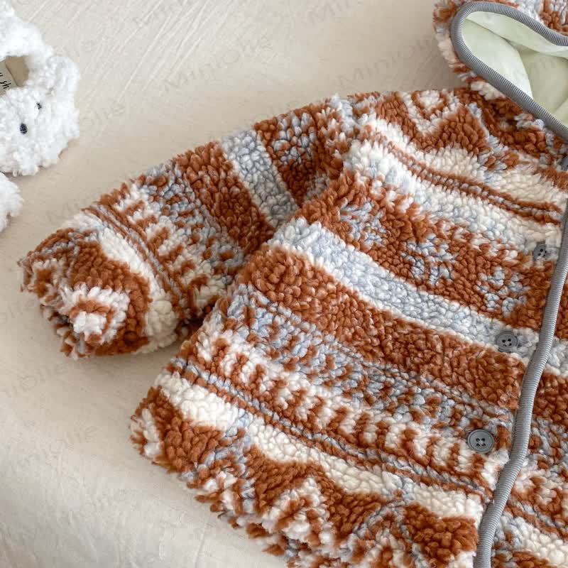 Baby Toddler Retro Fleece Outerwear - image 3