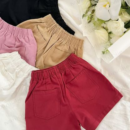 Kid Girl Solid Color Shorts  - image 3