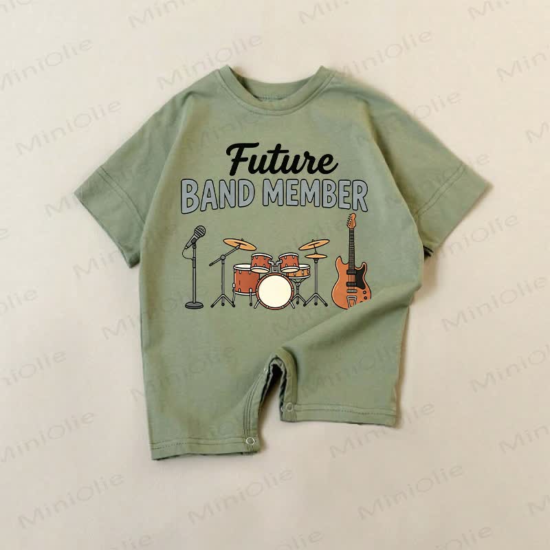 FUTURE BAND MEMBER Baby Green Romper - Green - 18-24M - image 1