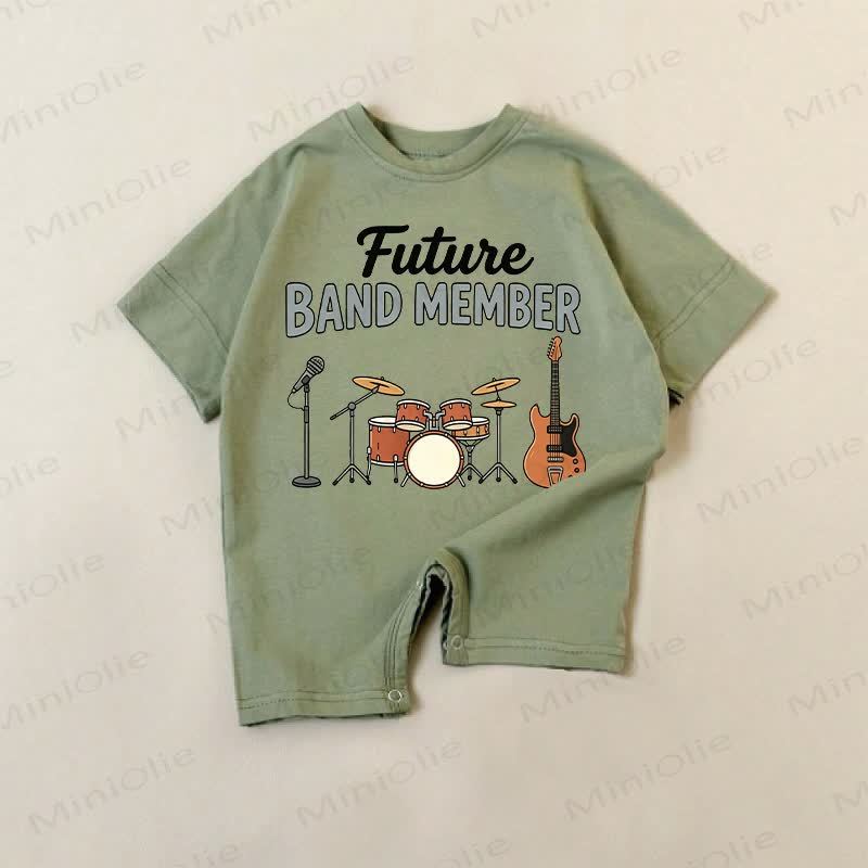 FUTURE BAND MEMBER Baby Green Romper - Green - 18-24M - image 1