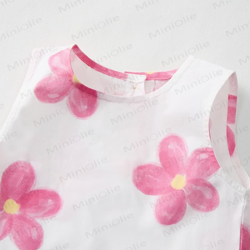 Baby Toddler Flower White Top and Shorts 2-piece Set - image 5