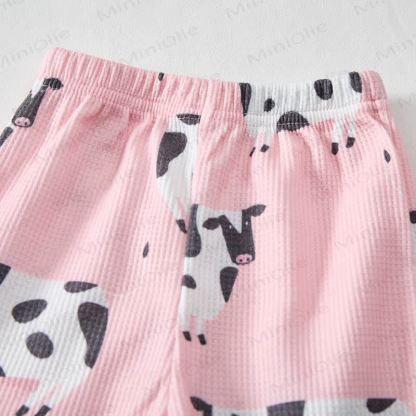 Baby Pink Cow Waffle 2-piece Set - image 6
