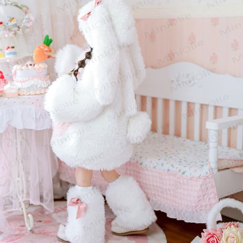 Toddler Bunny Fluffy 4-Pieces Set - image 3