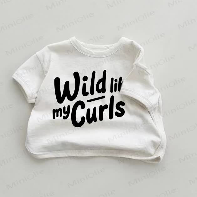 WILD LIKE MY CURLS Baby White T-shirt - White - 18-24M - image 1