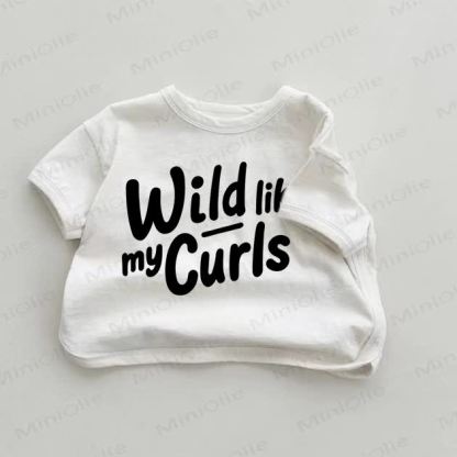 WILD LIKE MY CURLS Baby White T-shirt - White - 18-24M - image 1