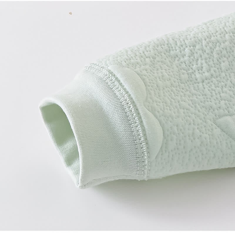 Baby Moon Star Solid Color Quilted Romper - image 8