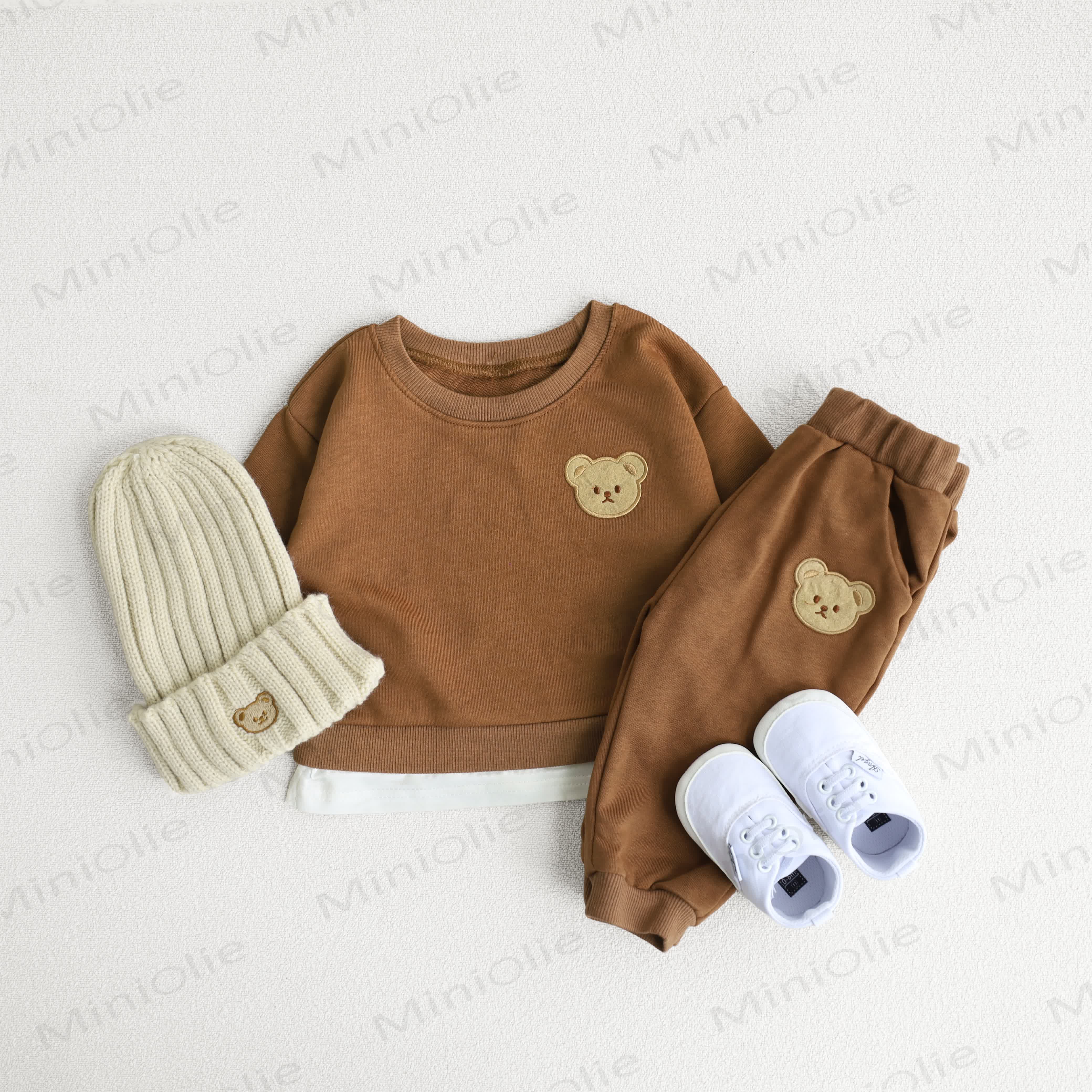 Baby Toddler Cute Bear Sweatshirt & Pants Set - image 1
