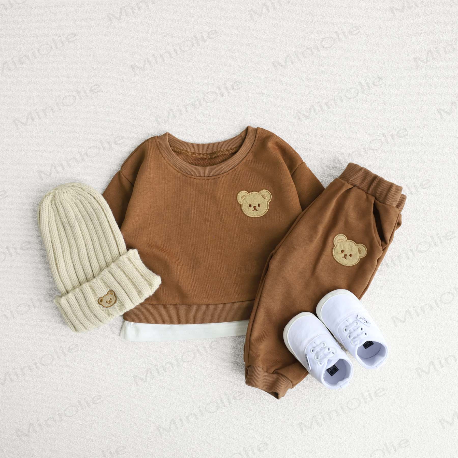 Baby Toddler Cute Bear Sweatshirt & Pants Set - image 1
